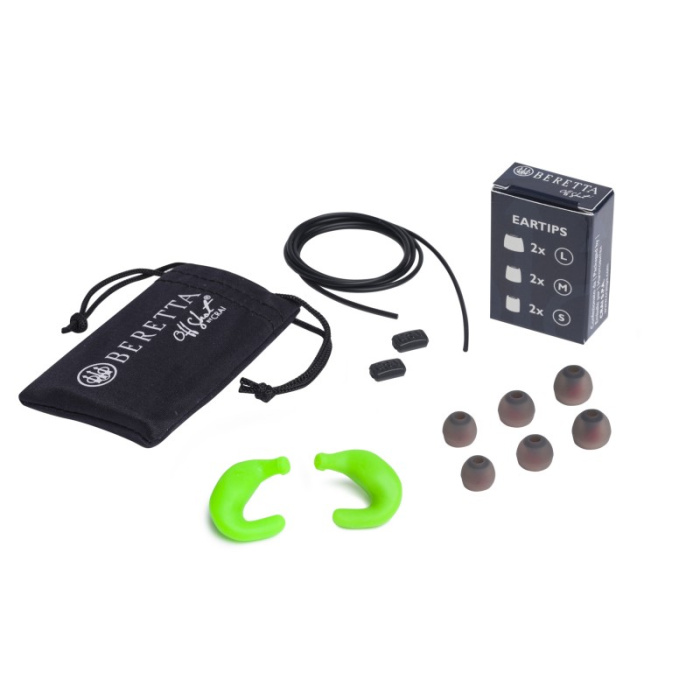 BERETTA - CF121 OCHRONNIKI SŁUCHU BERETTA MINI HEADSET E2 GREEN FLUO