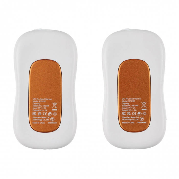 OCOOPA - OGRZEWACZ DO RĄK UT3 PRO BIAŁO-POMARAŃCZOWY UT4102-OG_WH 205-018