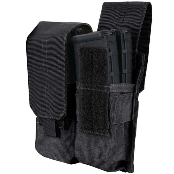 Podwójna ładownica Condor Double M4/M16 Mag Pouch Black (MA4-002)