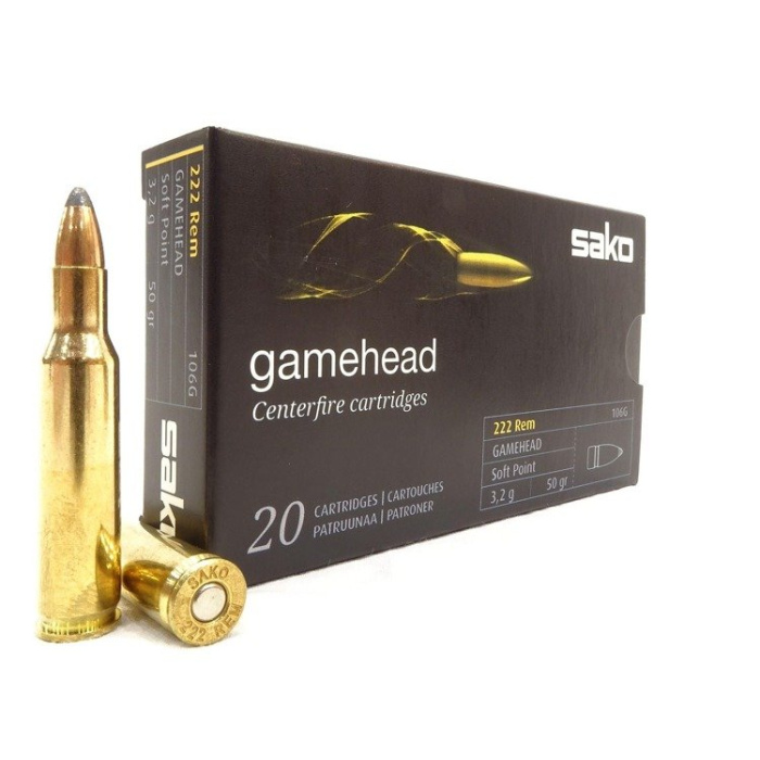Amunicja SAKO kal. 222 Rem Gamehead 3,2g