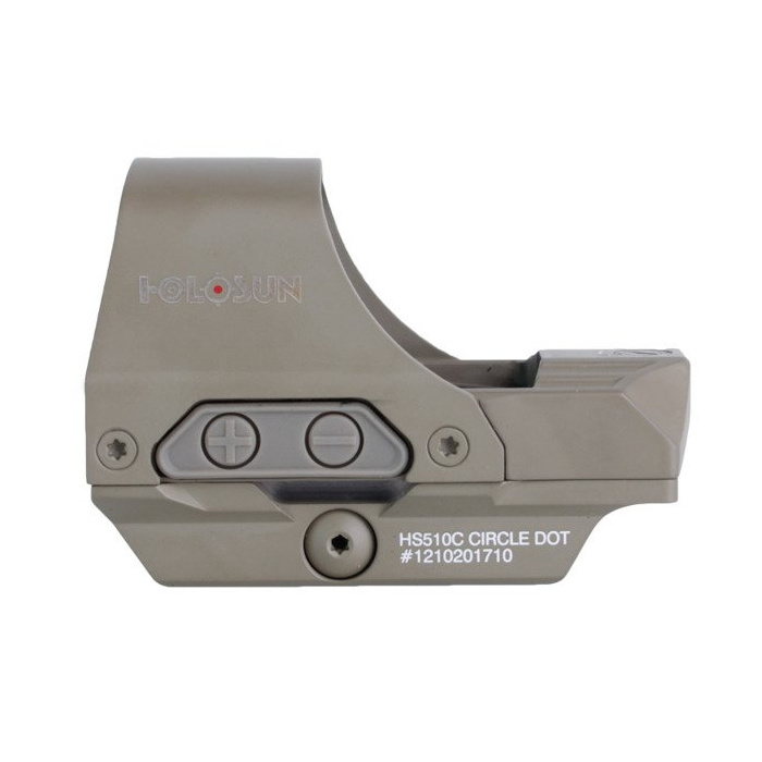 Holosun - Kolimator Open Reflex HS510C Multi Reticle - Solar Panel - Flat Dark Earth