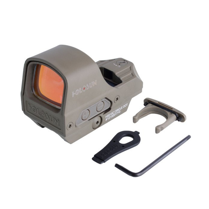 Holosun - Kolimator Open Reflex HS510C Multi Reticle - Solar Panel - Flat Dark Earth
