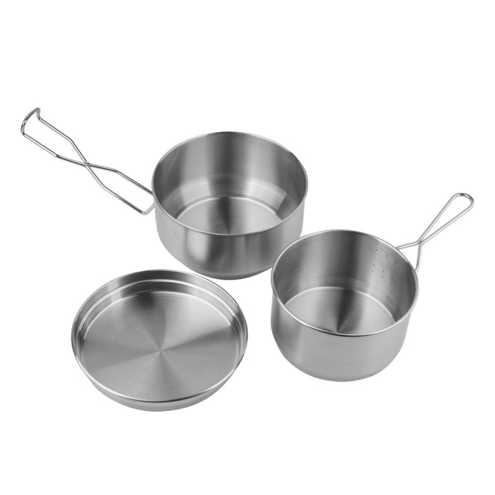 Menażka STALOWA MIL-TEC TYPU CZECH ARMY 3-CZĘŚCIOWA