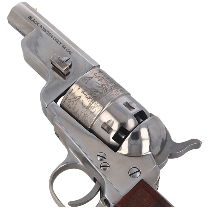 Rewolwer Pietta 1851 Colt Navy Yank Steel Old Silver Snubnose .44 (YASOS44MTLC)