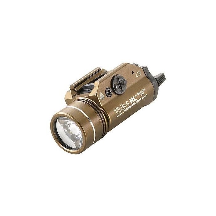 Latarka taktyczna na broń Streamlight TLR-1 HL Flat Dark Earth Brown, 1000 lm