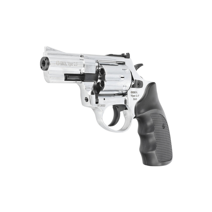 Rewolwer alarmowy Ekol Viper 2.5'' K-6L Shiny Chrome kal .22 Long Blanc