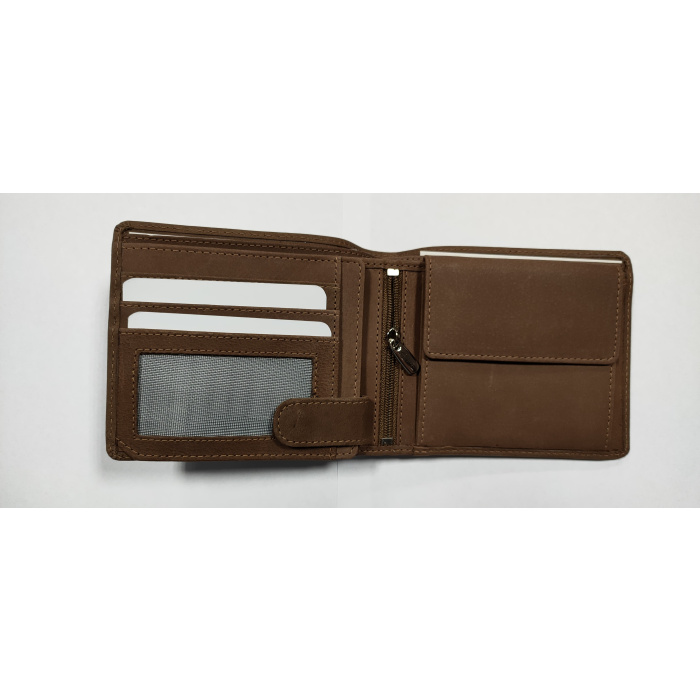 Skórzany portfel z motywem (Głowa jelenia)