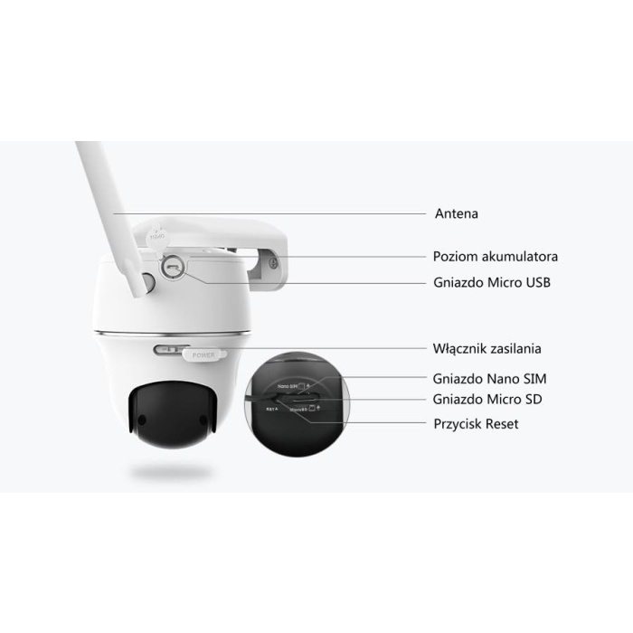 Kamera bezprzewodowa Reolink GO PT PLUS 4G LTE + panel solarny