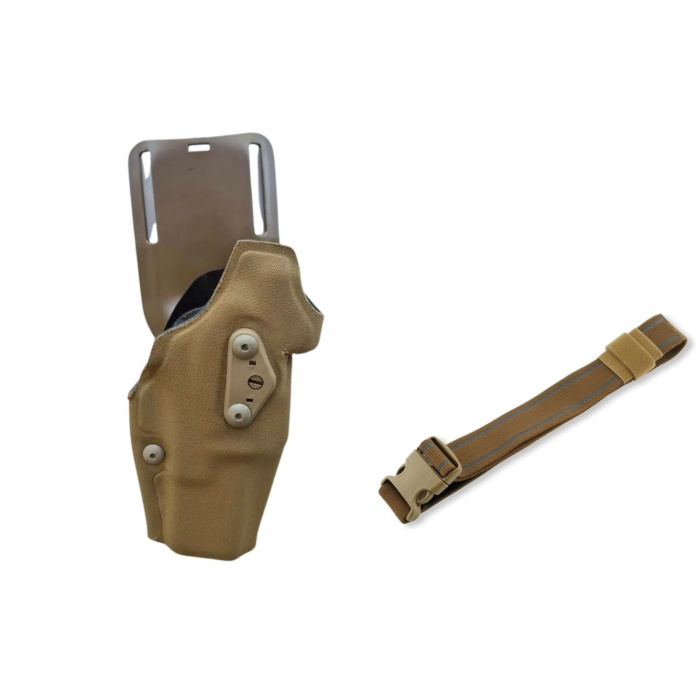 Kabura SAFARILAND, Glock 17/22, ALS, COYOTE, Optic 6354DO, PRAWA + PAS UDOWY
