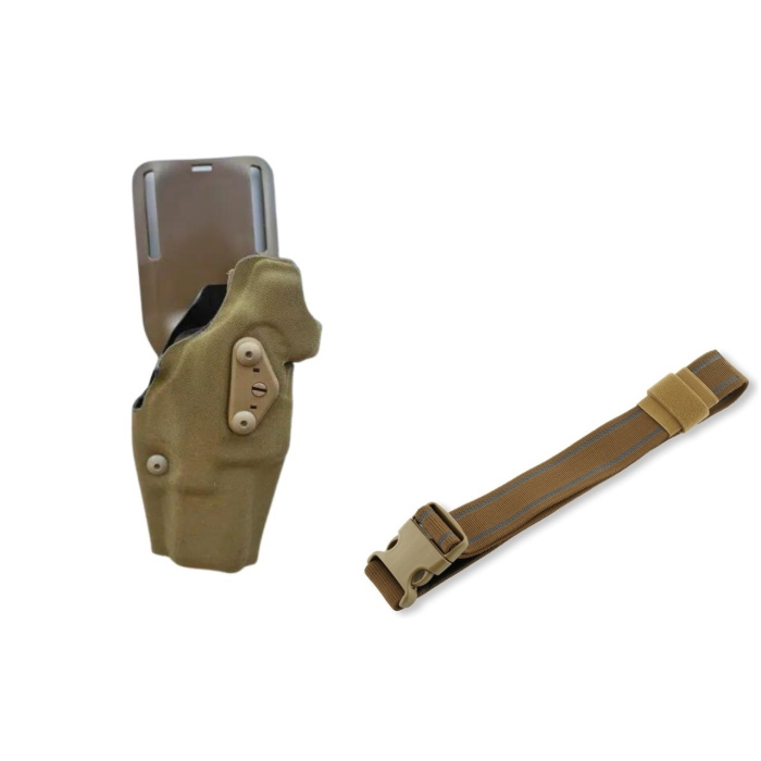 Kabura SAFARILAND, Glock 17/22, ALS, KHAKI, Optic 6354DO, PRAWA + PAS UDOWY