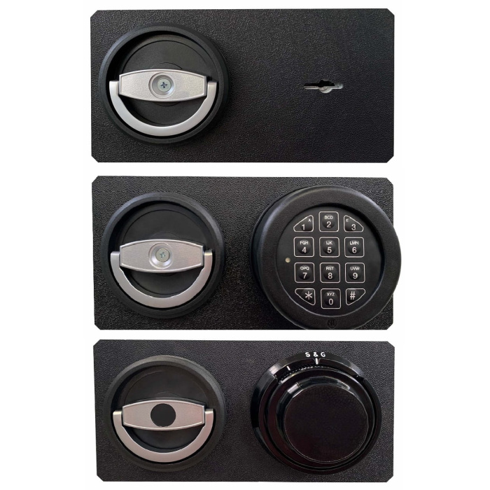 Sejf Konsmetal na 10 sztuk broni długiej MLB150D/6+4 Biały, Klasa S1 - zamek kluczowy