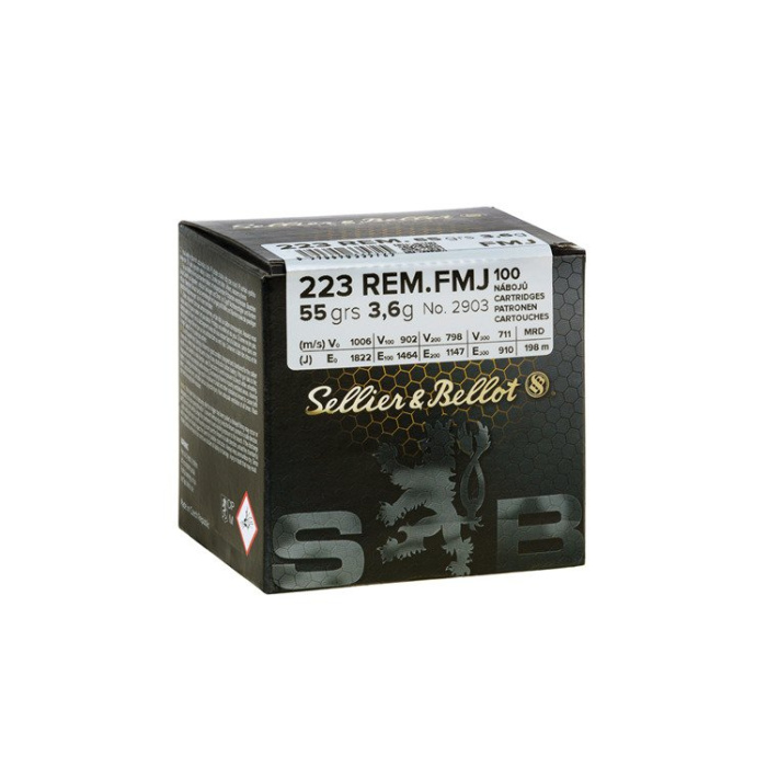 Amunicja S&B .223 Rem FMJ 3.6 g op=100szt