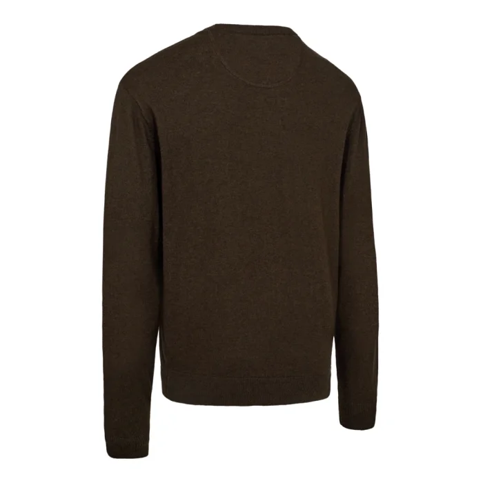 Sweter DEERHUNTER Harrington O-neck Knit - Brown Melange (8117-595)