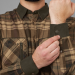Koszula męska Harkila Pajala ciepła flanelowa - Beige w/brown (100567112)