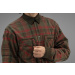 Koszula męska Harkila Pajala ciepła flanelowa - Red autumn check (140102055)