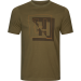 Koszulka HARKILA - H-logo S/S  DARK OLIVE (10296000100)
