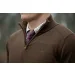 Sweter SEELAND Pine Half Zip - Dark Brown (409831007)