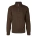 Sweter SEELAND Pine Half Zip - Dark Brown (409831007)