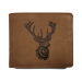 Skórzany portfel z motywem (Głowa jelenia)