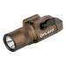 Latarka na broń z celownikiem laserowym Olight BALDR Pro R Desert Tan - 1350 lumenów, Green Laser