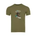 T-shirt bawełniany męski TAGART FNT ALOHA w kolorze oliwkowym z nadrukiem