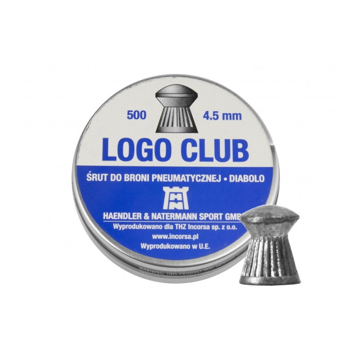 Śrut diabolo H&N Logo Club 4,5 mm 500 szt.