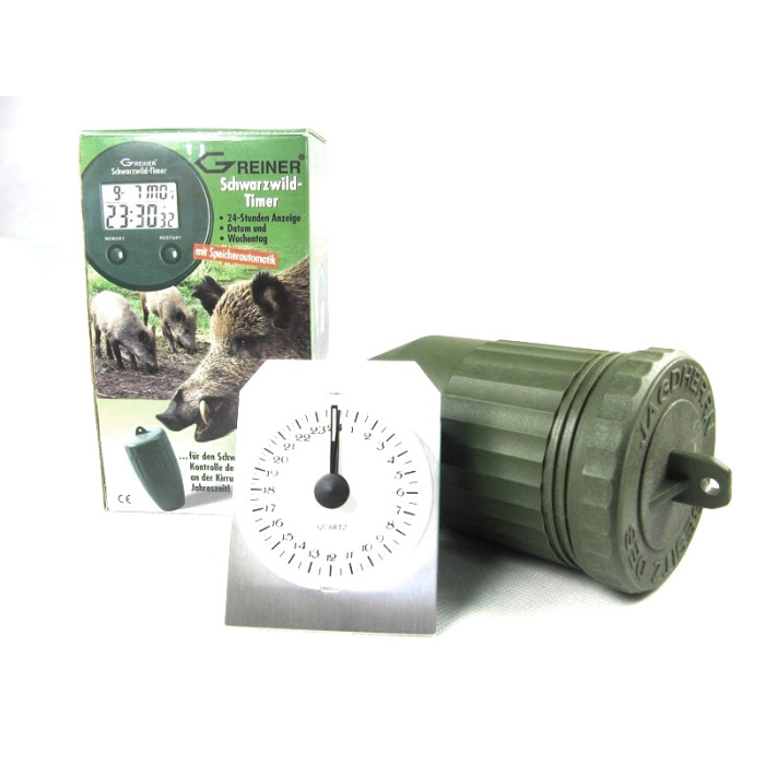 Zegar analogowy na nęcisko na dziki